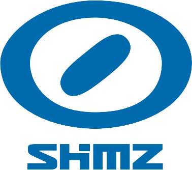 Logo van Shimizu Corporation met een blauwe ovale vorm en het woord 'SHMZ' eronder, gebruikt voor DISC Workshops voor Teams – Persoonlijkheidsanalyse en leiderschap.