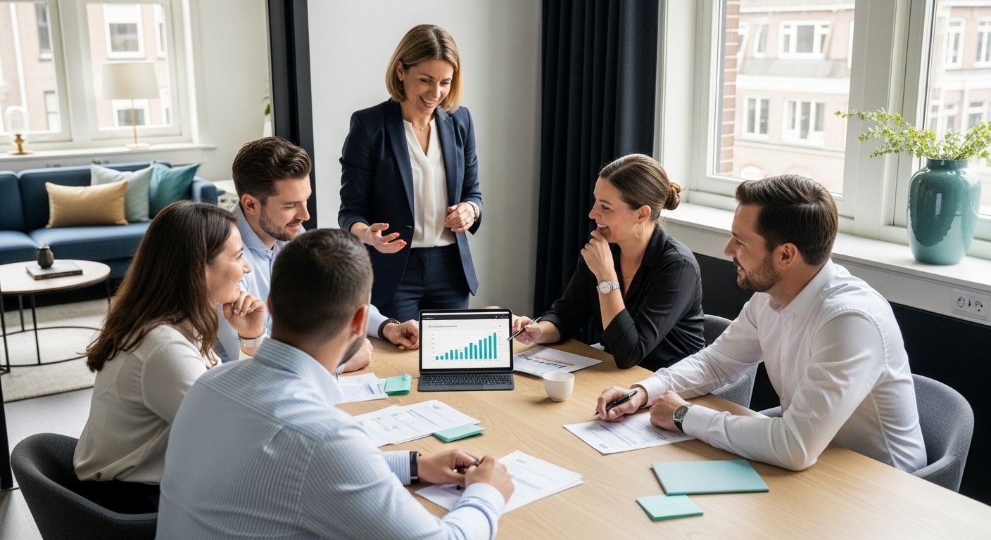 persoonlijkheidsanalyse team succes