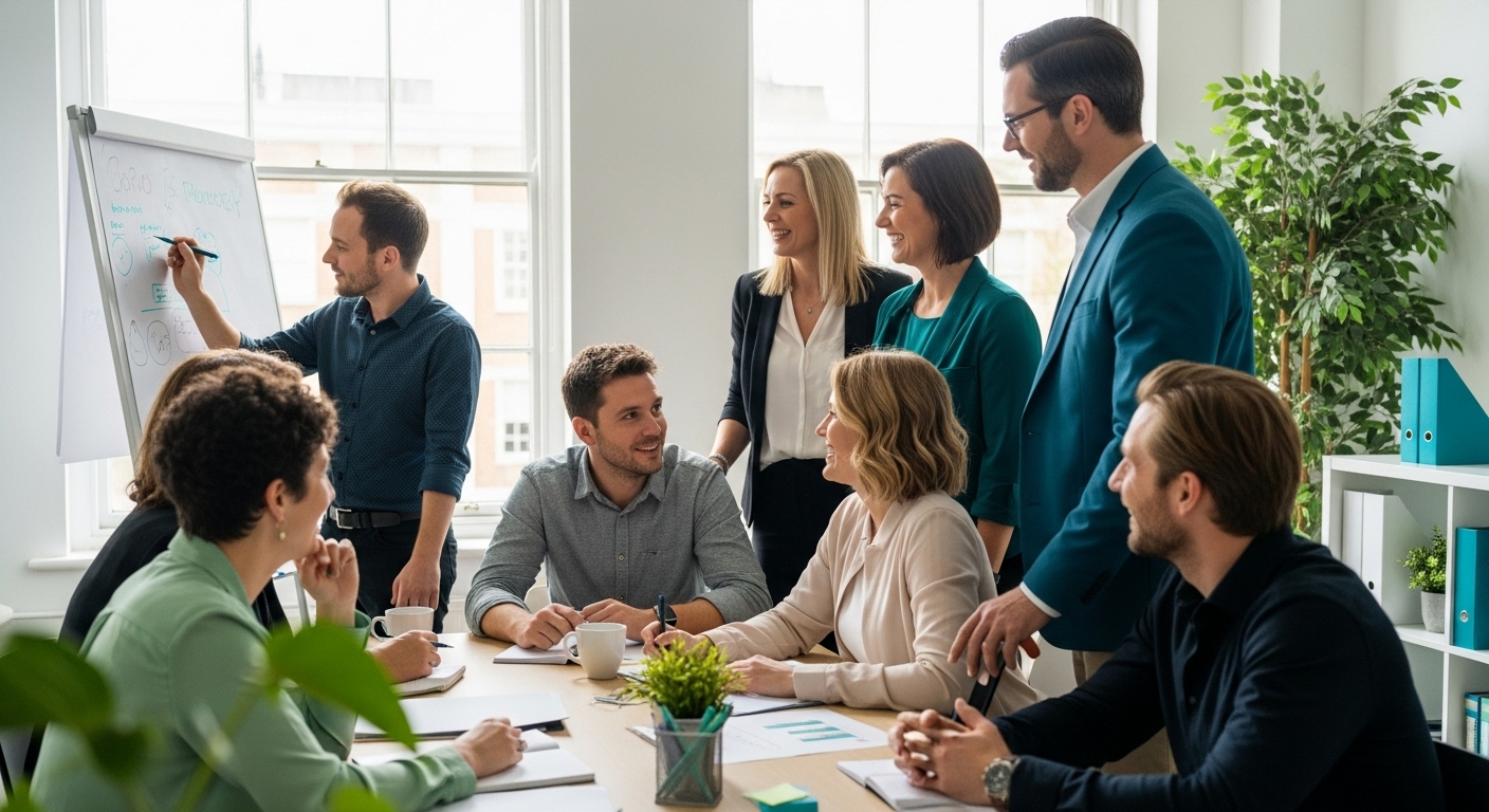 teamontwikkeling, teamwork, brainstorm